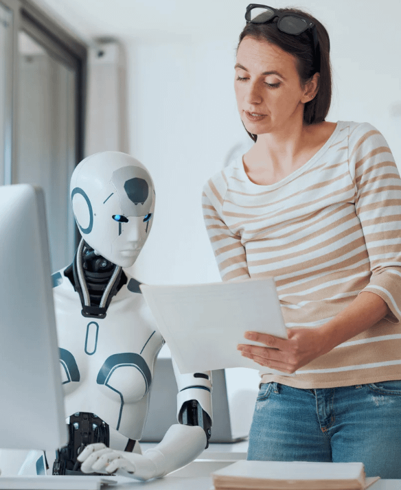 Human with AI help